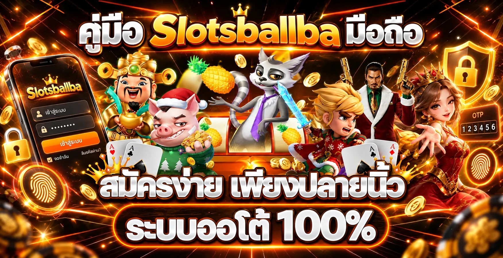 Slotsballba มือถือ คู่มือเข้าใช้และตั้งงบ